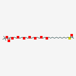 Structure of tert-butyl 2-[2-[2-[2-[2-[2-[2-(11-acetylsulfanylundecoxy)ethoxy]ethoxy]ethoxy]ethoxy]ethoxy]ethoxy]acetate