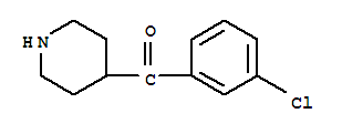 Structure of (3-CHLORO-PHENYL)-PIPERIDIN-4-YL-METHANONE HYDROCHLORIDE