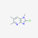 Structure of 2-chloro-1,5,6-trimethyl-1H-imidazo[4,5-b]pyridine