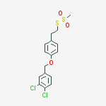 Structure of 2-[4-(3,4-DICHLOROBENZYLOXY)]PHENYLETHYL METHANETHIOSULFONATE