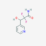 Structure of 2,2-DIFLUORO-3-HYDROXY-(3-PYRIDYL)PROPIONYL AMIDE