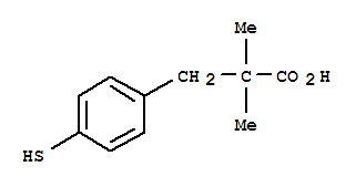 Structure of 2,2-DIMETHYL-3-(4-MERCAPTOPHENYL)PROPIONIC ACID