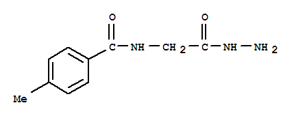 Structure of 2-(4-METHYLBENZAMIDO)ACETIC ACID HYDRAZIDE