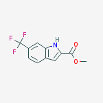Structure of 6-Trifluoromethyl-1H-indole-2-carboxylic acid methyl ester