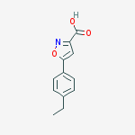 Structure of 5-(4-ETHYL-PHENYL)-ISOXAZOLE-3-CARBOXYLIC ACID