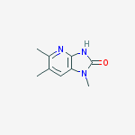 2-HYDROXY-1,5,6-TRIMETHYLIMIDAZO [4,5-B] PYRIDINE结构式