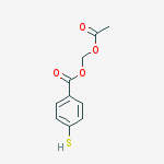 Structure of 4-MERCAPTOBENZOIC ACID, ACETOXYMETHYL ESTER