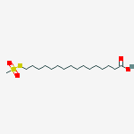 Structure of 16-METHANETHIOSULFONYL HEXADECANOIC ACID
