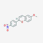 Structure of 6-METHOXY-2-(4-NITROPHENYL)-2H-1-BENZOPYRAN