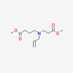 METHYL 4-[N-ALLYL-N-(2-METHOXYCARBONYLETHYL)]AMINOBUTYRATE结构式