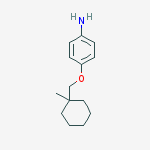 Structure of (1-METHYLCYCLOHEXANYL)METHYL-4-AMINOPHENYL ETHER