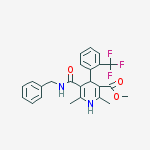 Structure of Methyl 1,4-Dihydro-2,6-dimethyl-4-(2'-trifluoromethyl)phenyl-pyridine-5-carboxylate-3-phenylmethyl Carboxamide