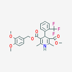 Structure of 5-Methyl 3-(3',4'-Dimethoxybenzyl)-1,4-Dihydro-2,6-dimethyl-5-(2'-trifluoromethyl)phenyl-3,5-pyridinedicarboxylate