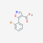 Structure of 5-(2-bromophenyl)-1,2-oxazole-4-carboxylic Acid