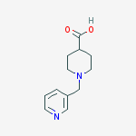 Structure of 1-(3-PYRIDINYLMETHYL)-4-PIPERIDINECARBOXYLIC ACID 95%