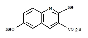 6-METHOXY-2-METHYLQUINOLINE-3-CARBOXYLIC ACID结构式