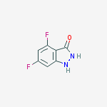 Structure of 4,6-Difluoro-1H-indazol-3-ol