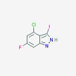 Structure of 4-Chloro-6-fluoro-3-iodoindazole