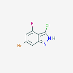 Structure of 6-Bromo-3-chloro-4-fluoroindazole