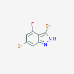 Structure of 3,6-Dibromo-4-fluoroindazole