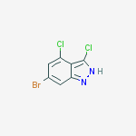 Structure of 6-Bromo-3,4-dichloro(1H)indazole