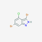 Structure of 3,6-Dibromo-4-chloro(1H)indazole