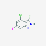 Structure of 3,4-Dichloro-6-iodo (1H)indazole