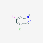 Structure of 4-Chloro-6-iodo-1H-indazole