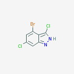 Structure of 4-Bromo-3,6-dichloro(1H)indazole