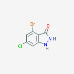 Structure of 4-Bromo-6-chloro-3-hydroxy (1H)indazole