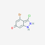 Structure of 4-Bromo-3-chloro-6-hydroxyindazole