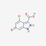 Structure of 3H-Indazol-3-one, 5,7-dibromo-1,2-dihydro-