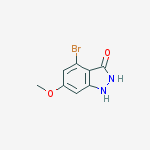 Structure of 4-Bromo-6-methoxy-3-hydroxy (1H)indazole