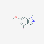 Structure of 4-Fluoro-6-methoxy-1H-indazole