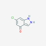 Structure of 6-Chloro-1H-indazol-4-ol