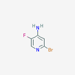Structure of 2-BROMO-5-FLUOROPYRIDIN-4-AMINE