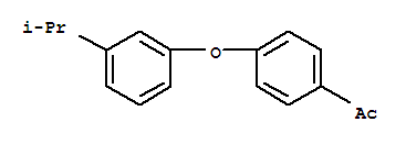 Structure of 1-[4-(3-ISOPROPYL-PHENOXY)-PHENYL]-ETHANONE