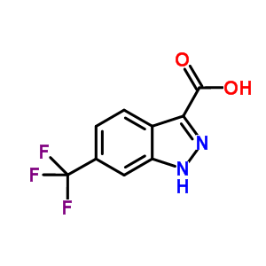 6-三氟甲基-吲唑-3-甲酸结构式