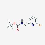 Structure of tert-butyl N-[(6-bromopyridin-2-yl)methyl]carbamate