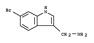 Structure of 6-BROMO-1H-INDOL-3-METHYLAMINE