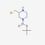 Structure of Tert-butyl 3-(bromomethyl)piperazine-1-carboxylate