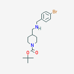 Structure of 1-BOC-4-[(4-BROMO-BENZYLAMINO)-METHYL]-PIPERIDINE