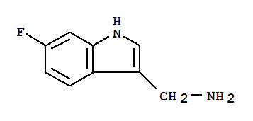 Structure of 6-FLUORO-1H-INDOL-3-METHYLAMINE