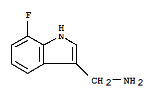 Structure of 7-FLUORO-1H-INDOL-3-METHYLAMINE