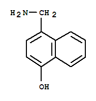 Structure of 4-HYDROXYNAPHTHALEN-1-YLMETHYLAMINE