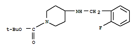 Structure of 1-BOC-4-(2-FLUORO-BENZYLAMINO)-PIPERIDINE
