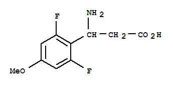 Structure of 3-AMINO-3-(2,6-DIFLUORO-4-METHOXY-PHENYL)-PROPIONIC ACID