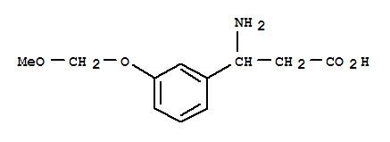 Structure of 3-AMINO-3-(3-METHOXYMETHOXY-PHENYL)-PROPIONIC ACID