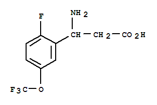 Structure of 3-AMINO-3-(2-FLUORO-5-TRIFLUOROMETHOXY-PHENYL)-PROPIONIC ACID