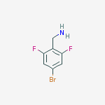 Structure of (4-bromo-2,6-difluoro-phenyl)methanamine